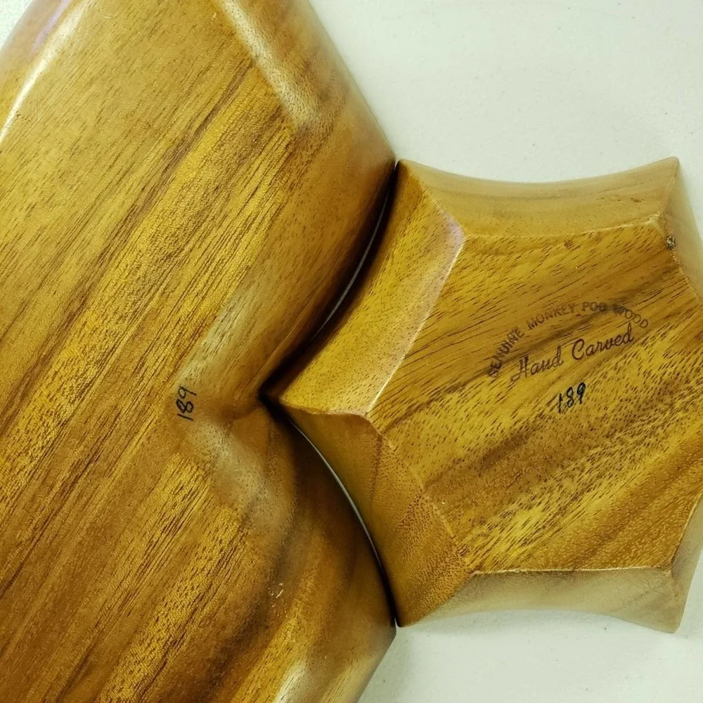 Vintage Wood Serving Set